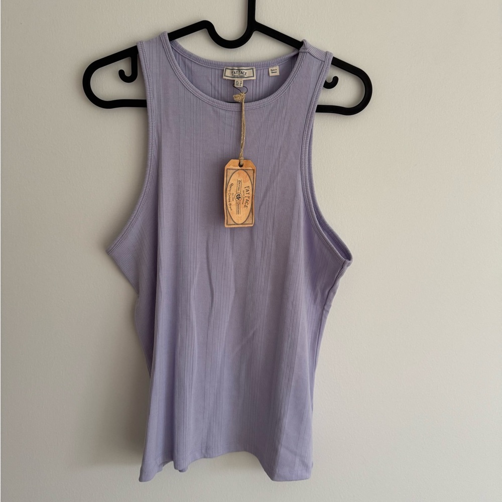 NWT Fat Face lavendar tank top. Size 8.